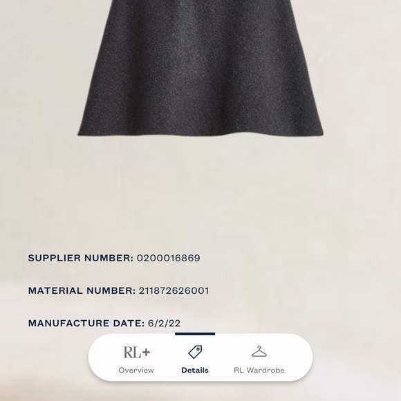 Polo Ralph Lauren wool cashmere skirt - Picture 7 of 7